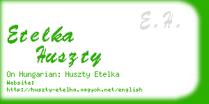 etelka huszty business card
